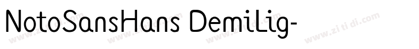 NotoSansHans DemiLig字体转换 NotoSansHans DemiLig字体转换